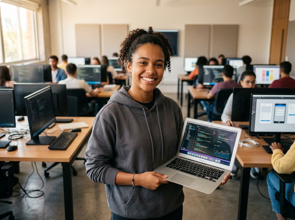 Aluna estudando na Você Qualificado em Varginha
